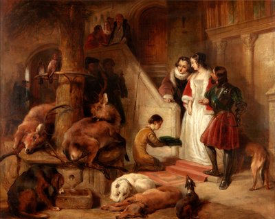 Bolton Court in Olden Times by Edwin Landseer